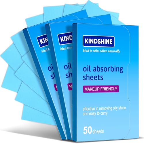 Kindshine 150Pcs Oil Absorbing Sheets for Face - High-Performance Matte Blotting Papers