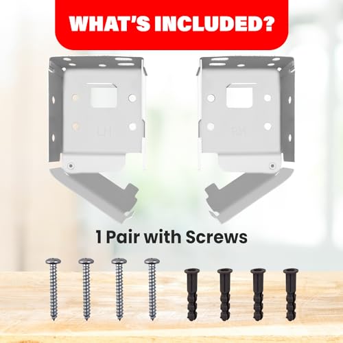 Box Mounting Brackets for 2.5" Horizontal Blinds - White, 1 Pair