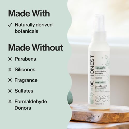 Unscented The Honest Company Hair Detangler - Fragrance-Free, 4 fl oz