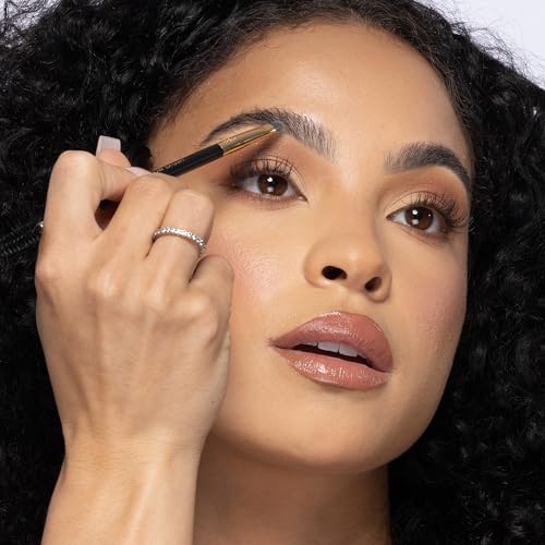 Dual-Ended Eyebrow Grooming Brush with Spiral Spoolie