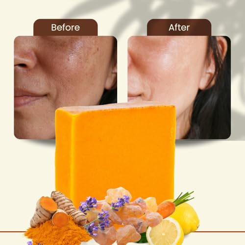 Ammoya Naturals Turmeric Cleansing Soap Bar for Face & Body - 2 Pack