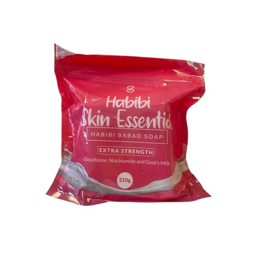 Habibi Skin Essential Babad Soap 3 Bars – Organic Face & Body Cleansing with Glutathione & Goat's Milk, 210g