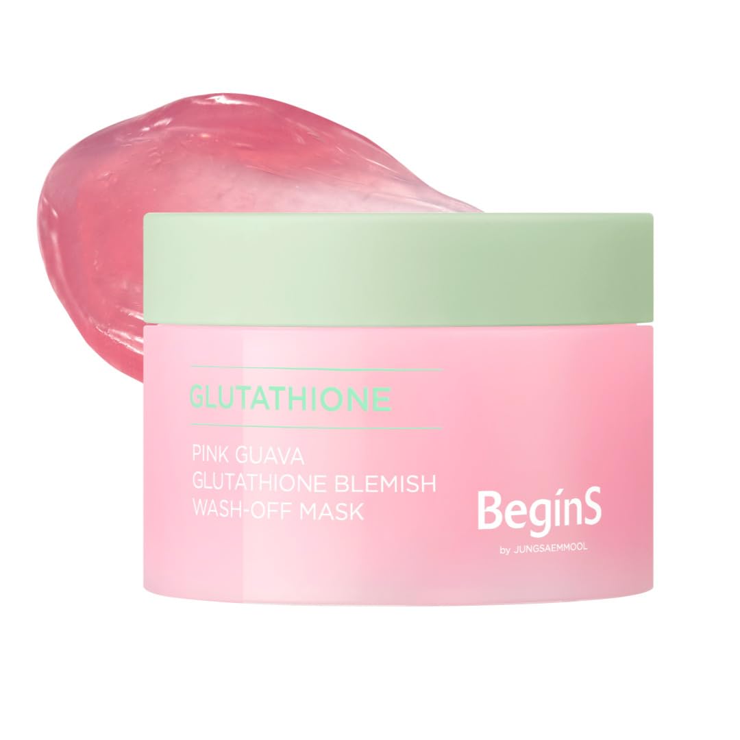 Glutathione Wash-Off Mask - Pink Guava Jelly Face Mask with Vitamin C & Niacinamide for Hydration | 3.17 Fl Oz