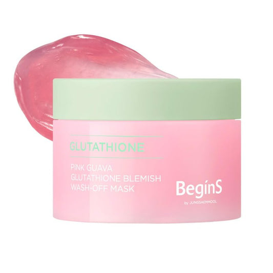 Glutathione Wash-Off Mask - Pink Guava Jelly Face Mask with Vitamin C & Niacinamide for Hydration | 3.17 Fl Oz