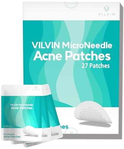 VILVIN Microdart Acne Patches - 27 Count Spot Treatment for Blind Blemishes