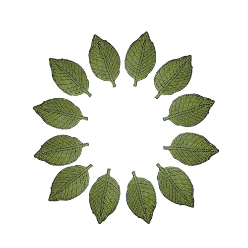 12pcs Vintage Leaf Hair Clips Set - Handmade Duckbill Hairpins (B)