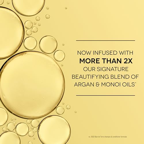 Bain de Terre Jasmine Moisturizing Conditioner 13.5 Fl Oz - Hydrating Argan & Monoi Oil Formula, Vegan & Color-Safe
