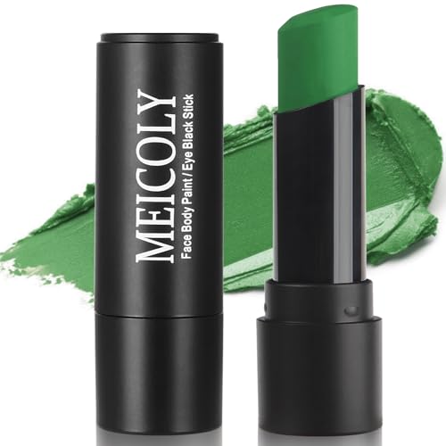 Green Face Paint Stick - Waterproof for Sports & Cosplay