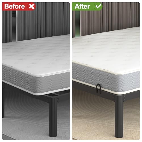 Lutown-Teen Adjustable Non-Slip Mattress Holder - 4PCS Mattress Slide Stopper for Metal Bed Frames