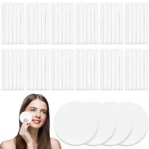 Woozettn Compressed Facial Sponges - 240 Count Round Exfoliating Face Pads