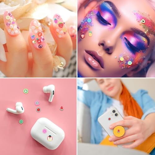 6000Pcs 3D Fruit Nail Art Slices for Resin & Slime Crafts