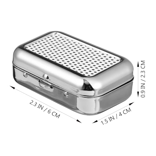 Garneck Portable Stainless Steel Ashtray with Lid - Compact Car Use