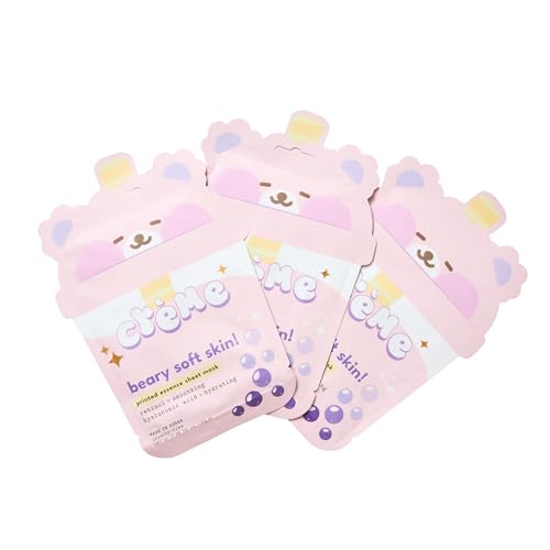 The Crème Shop Boba Bears Essence Sheet Masks - 3 Pack