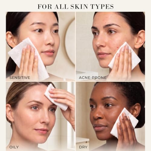 Verttech XL Disposable Face Towels 50 Pack – Soft Diamond Weave Facial Wipes for Skincare & Makeup Removal