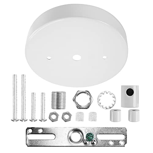 Sangle Sopffy 4.7-Inch Pendant Light Canopy Kit - White Ceiling Plate