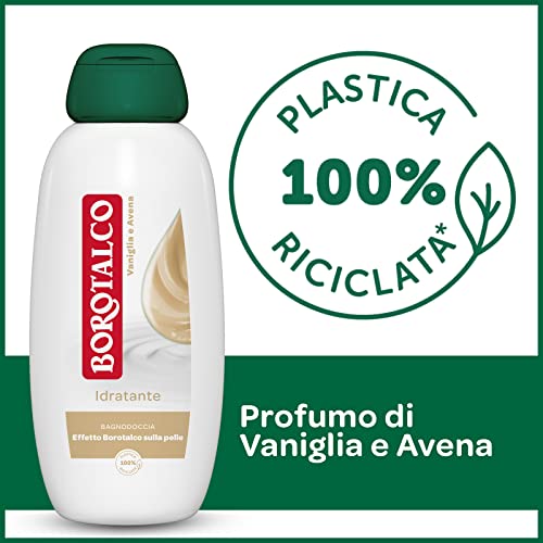 Borotalco Moisturizing Bath Foam with Vanilla & Oat - 20.28 fl oz / 600ml