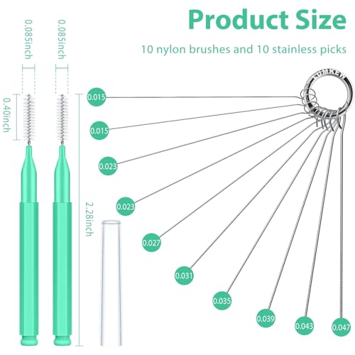 Lumkew Shower Head Cleaner Tool Set with Picks & Brush