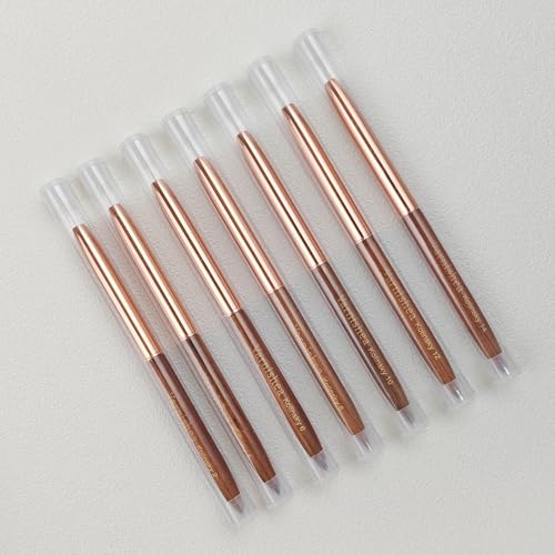 Varnishea Pure Kolinsky Acrylic Nail Brush - Size 4 Rose Gold & Brown Handle