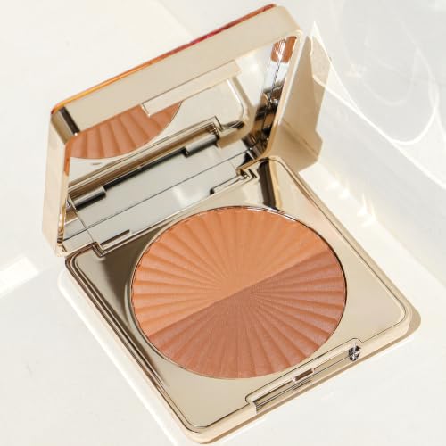 L.A. Girl Bronzer & Highlighter, Golden Hour (Medium/Tan) - Buildable Glow