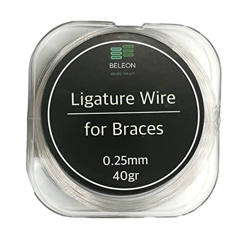 BELEON Orthodontic Dental Ligature Wire 0.25mm - Stainless Steel 40g