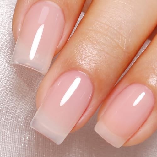 Milky Pink Jelly Gel Nail Polish 10ML - Sheer Glassy Finish
