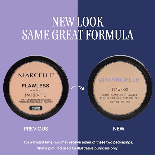 Marcelle Flawless Pressed Powder - Hypoallergenic Talc-Free Face Makeup