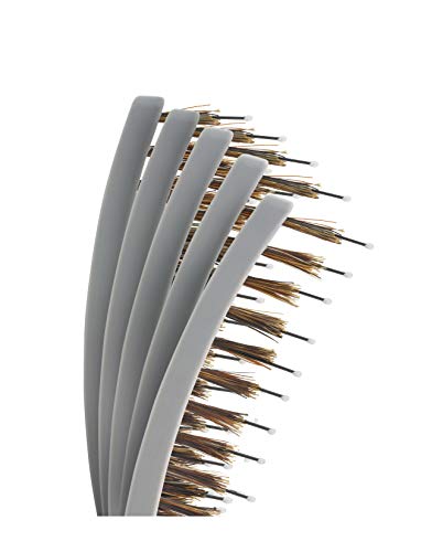 KareCo Premium Tangle Buster Hair Brush Gray - Travel Detangler for All Hair Types