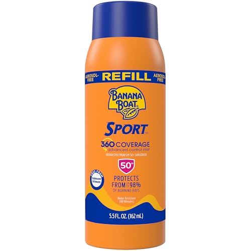 Banana Boat Sport 360 Sunscreen Mist SPF 50 Refill - 5.5 Fl Oz