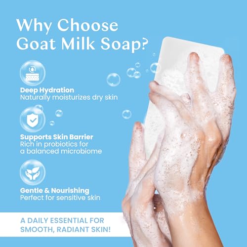 Body Restore 4 oz Goat Milk Soap Bar with Probiotics - Fragrance Free