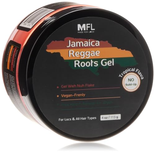 Made For Locs Jamaica Reggae Roots Hair Gel - 4 oz, Hydrating & Flake-Free