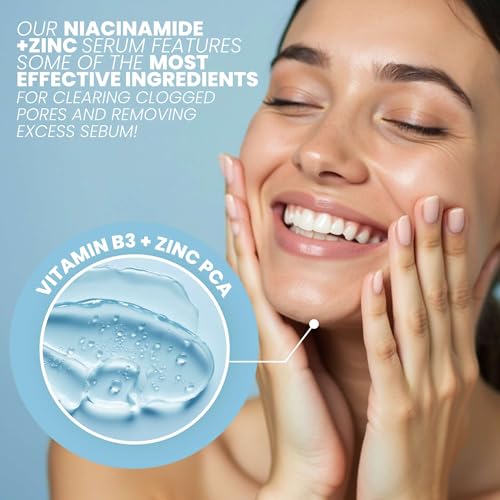 Niacinamide Serum with Zinc PCA & Hyaluronic Acid - 1 oz | Dark Spot Fader & Pore Minimizer