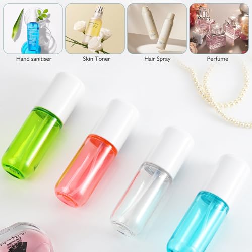 Travel Spray Bottle 1.35oz | Fine Mist Refillable Plastic Mist Sprayer