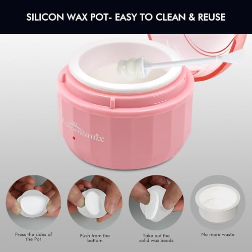 Maromamix Portable Nose Hair Waxing Kit with USB-C Warmer for Face & Body