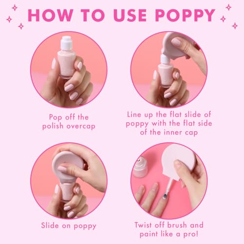 Olive & June The Poppy Universal Nail Polish Handle - Ergonomic Grip for Easy Manicures