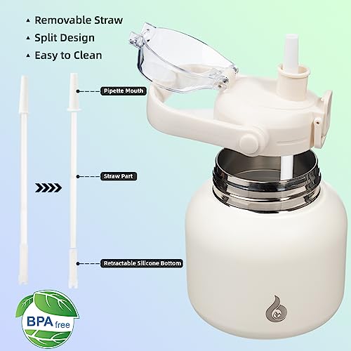 BJPKPK 20oz Insulated Stainless Steel Water Bottle with Straw Lid - Leakproof & BPA-Free for Gym & Outdoor