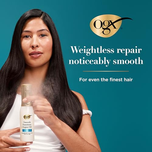 OGX Argan Oil Conditioning Hair Mist | Lightweight Damage Repair Spray 6.5 oz