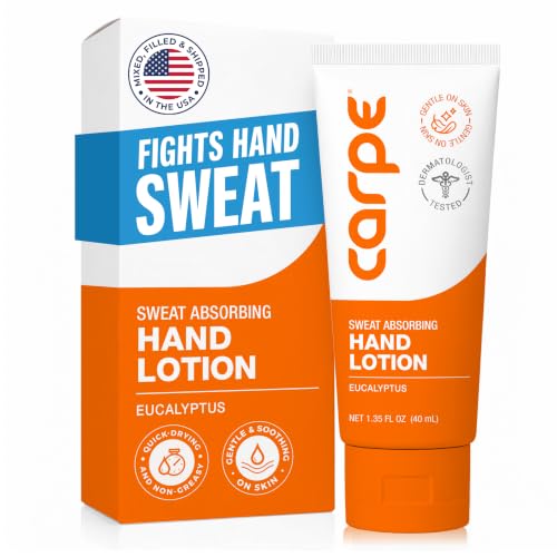 Carpe Sweat Absorbing Hand Lotion - Eucalyptus, 1.35 Fl Oz
