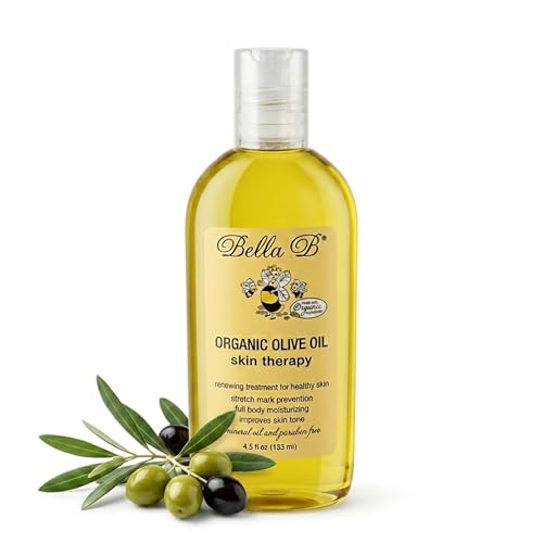 Organic Olive Oil Body Oil for Pregnancy - Stretch Mark Prevention - 4.5 oz