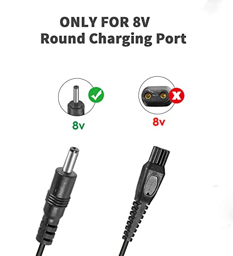 8V Charger for Philips HQ840 & MG3000 Series Electric Shavers