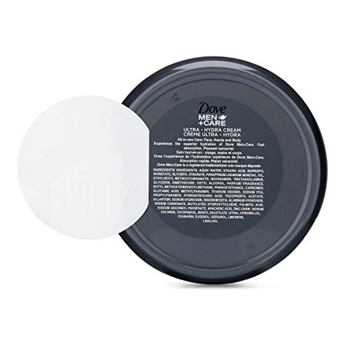 Dove Men+Care Ultra Hydra Face, Hand & Body Cream - 5.07 Oz (Pack of 2)