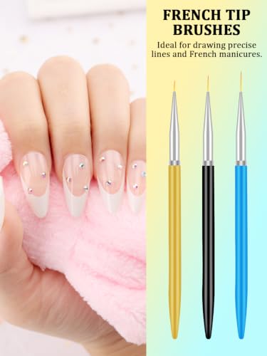 YOOVR Pink 28-in-1 Nail Art Tools Set with Stand - Professional Nail Brushes & Accessories