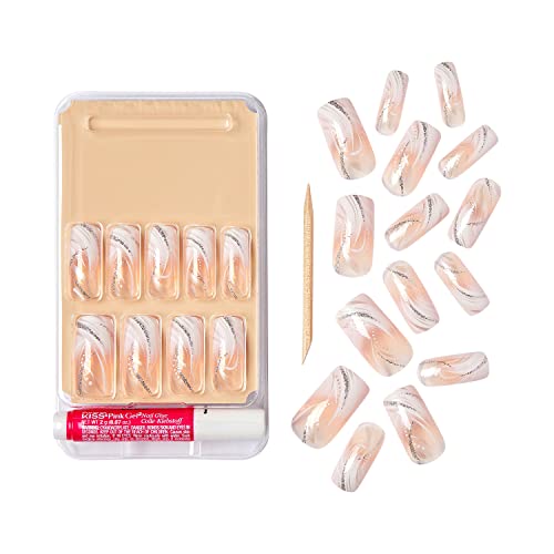 Goldfinger Gel Glam Design Press On Nails - 3 Pack of Long Length