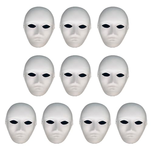 DIY Paintable Paper Masks for Carnival & Halloween Parties