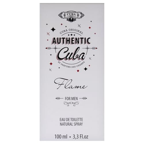 Cuba Authentic Flame Eau de Toilette for Men - 3.3 oz
