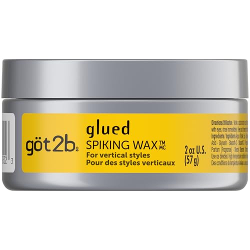 got2b Glued Spiking Hair Wax 2 oz – High Shine, All-Day Hold, For Short to Medium Hair
