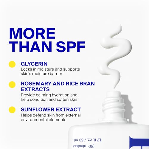 Supergoop! PLAY Everyday Face Lotion SPF 50 - Lightweight, Fragrance-Free, Water-Resistant Sunscreen