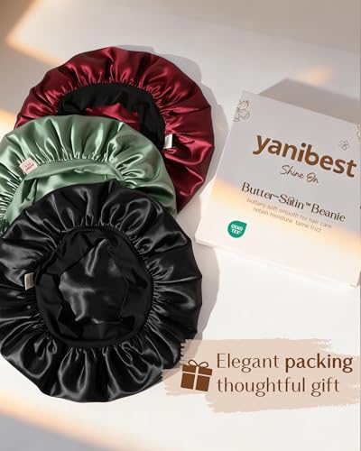 YANIBEST Small Satin Bonnet for Men | Comfortable Sleep Cap for Waves