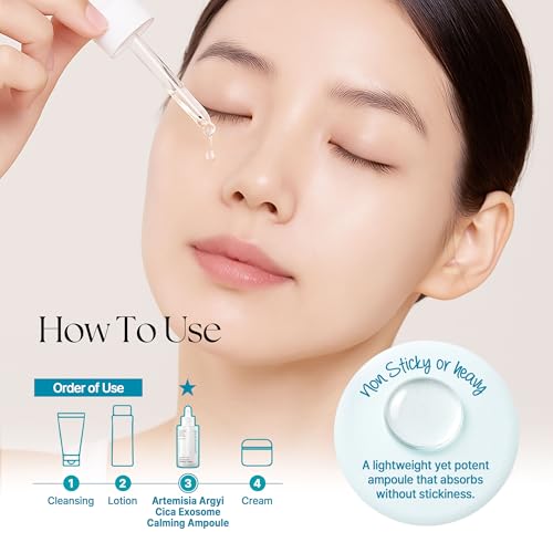 UNIPHARM Artemisia Cica Exosome Calming Serum 1.05 oz for Sensitive Skin