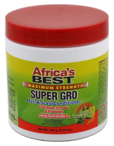 Africa's Best Maximum Strength Super Gro Hair & Scalp Conditioner, 2-Pack