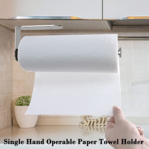 Self-Adhesive Under Cabinet Paper Towel Holder - Brushed Nickel Stainless Steel
